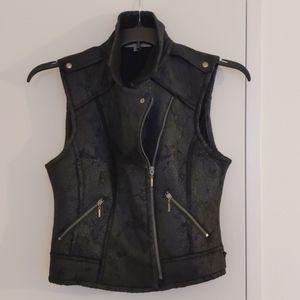 Black Moto vest fits size 4 and 6